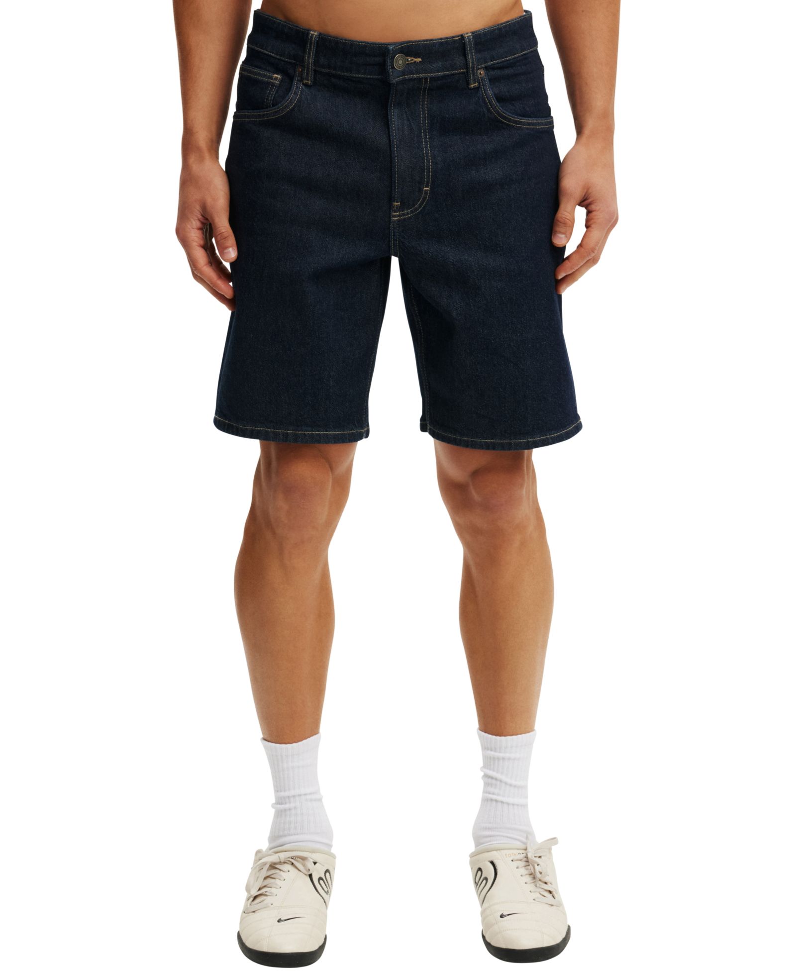 COTTON ON Men's 9" Loose Straight Denim Shorts