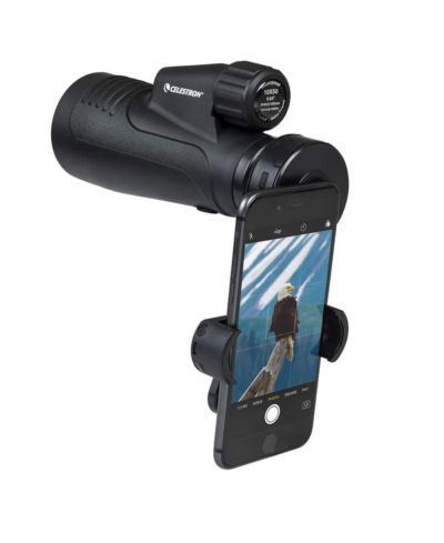 Celestron монокуляр Outland X 10x50 мм с адаптером для смартфона