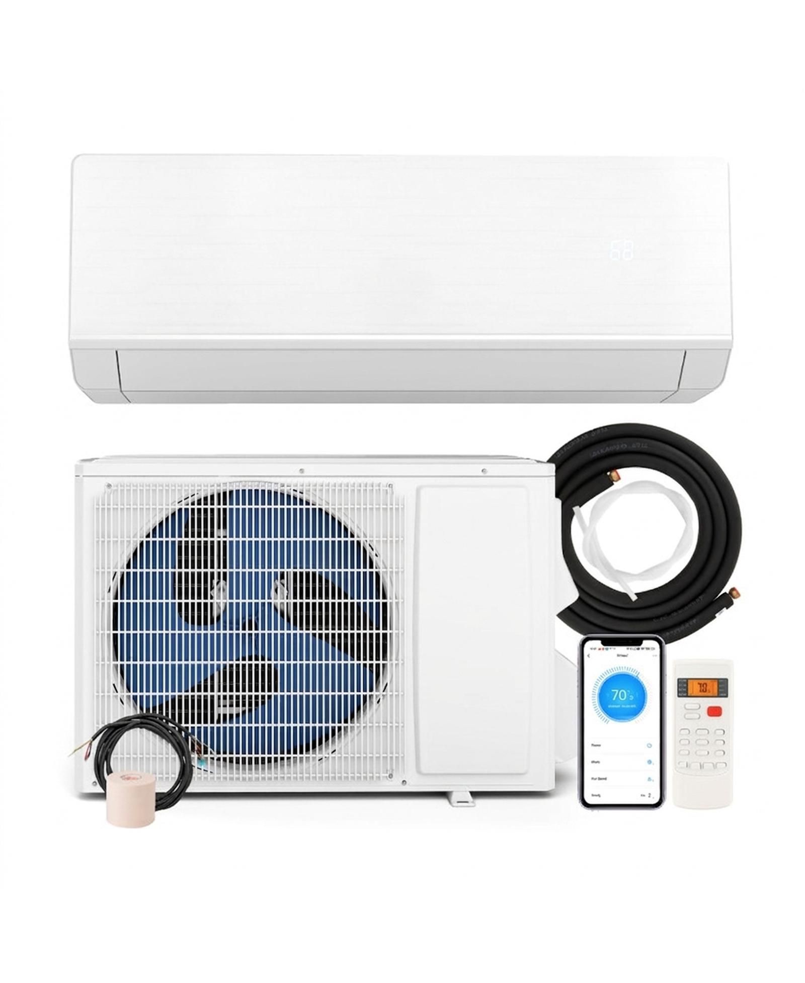 Мини-сплит тепловой насос VEBREDA, сертифицированный Energy Star, 12000 BTU, 24 Seer2, 115V