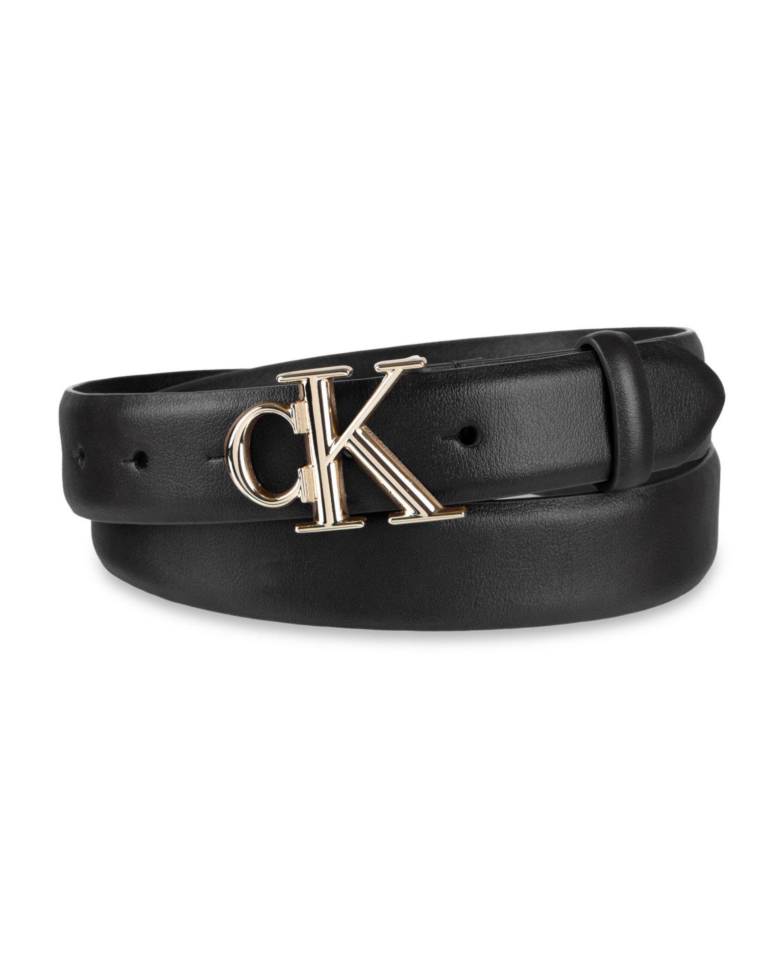 Женский узкий ремень Calvin Klein CK Monogram Buckle
