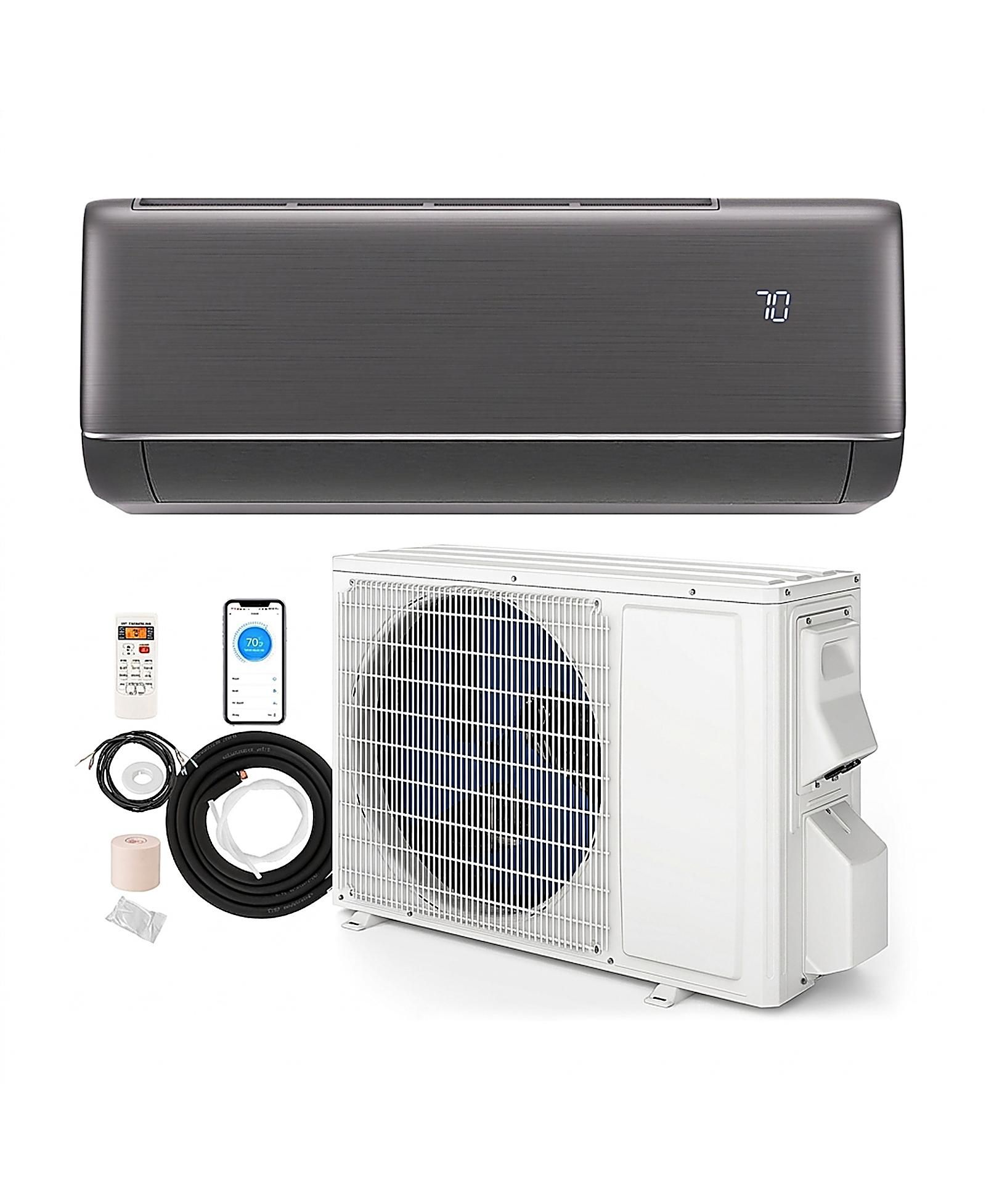 VEBREDA 12000 BTU 22 Seer2 115V WiFi Enabled Mini Split AC Compatible with Alexa