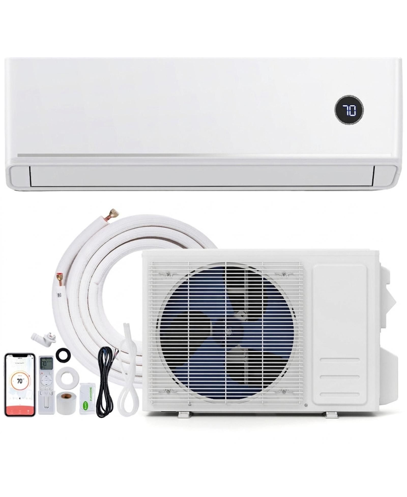 Кондиционер VEBREDA 12000 BTU 18.1 SEER2 115V Mini Split с Alexa