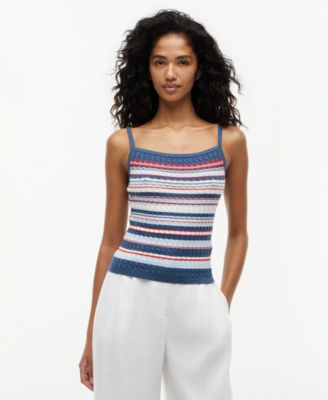 Женский топ Tommy Hilfiger с хлопковым плетением