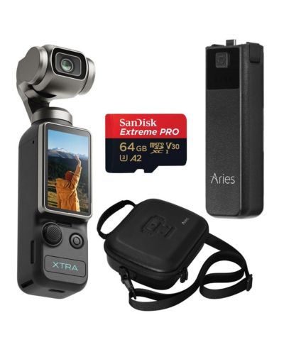 XTRA EDGE Muse 4K Action Camera Bundle with 64GB SD Card