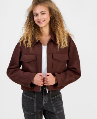 Детская укороченная куртка Madden Girl Faux-Suede
