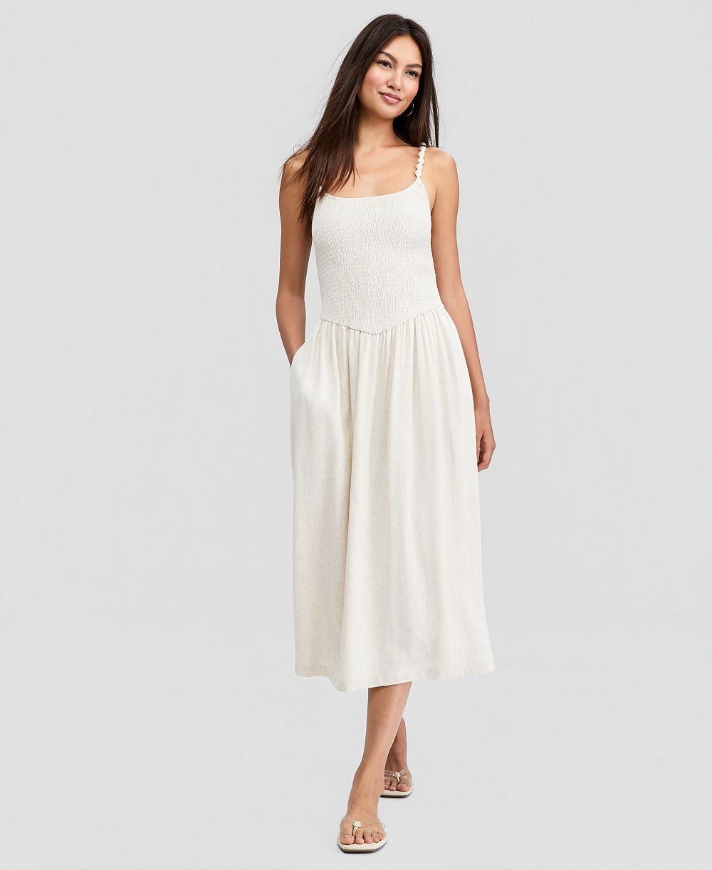 And Now This Women's Smocked Beaded-Strap Dress, Macy's Exclusive