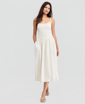 And Now This Women's Smocked Beaded-Strap Dress, Macy's Exclusive