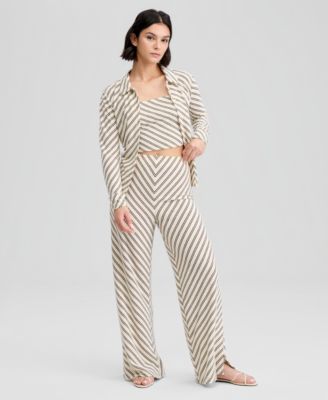 And Now This Women's Striped Pull-On Pants, Macy's Exclusive