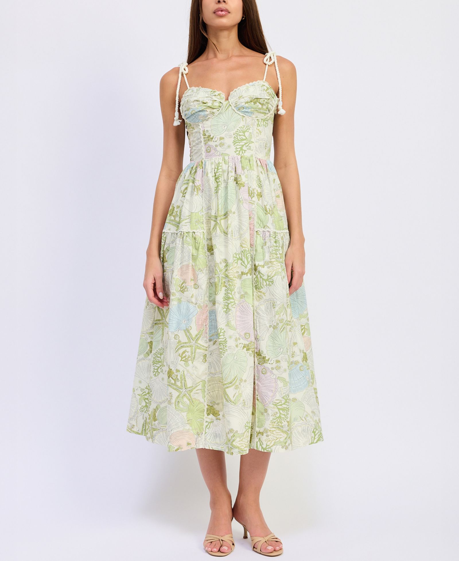 En Saison платье Women's Blair Printed Sleeveless Midi