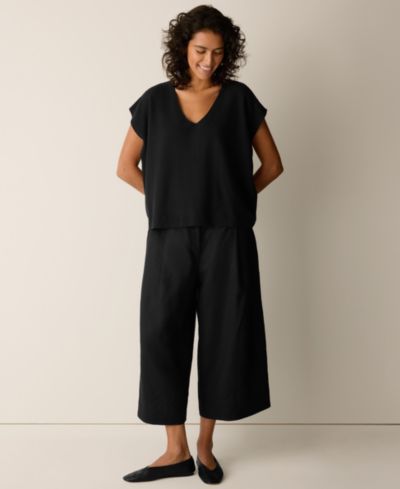 Женский джемпер Eileen Fisher V-Neck Cap-Sleeve