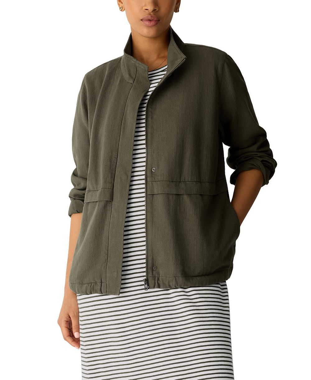 Eileen Fisher Women's Zip-Up Jacket, Regular and Plus Size
