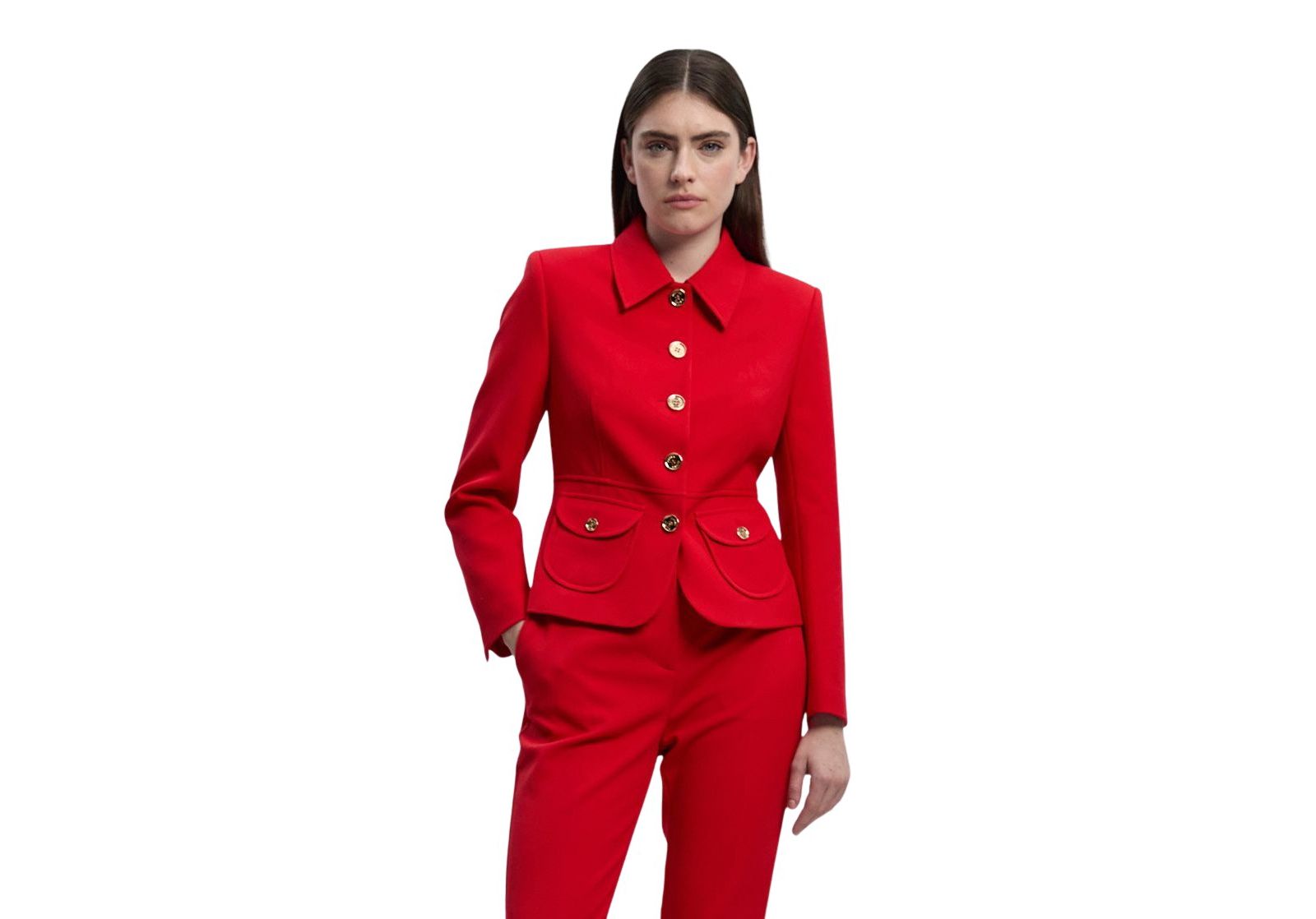 Жакет Karen Millen Women's Textured Compact Stretch Tailored