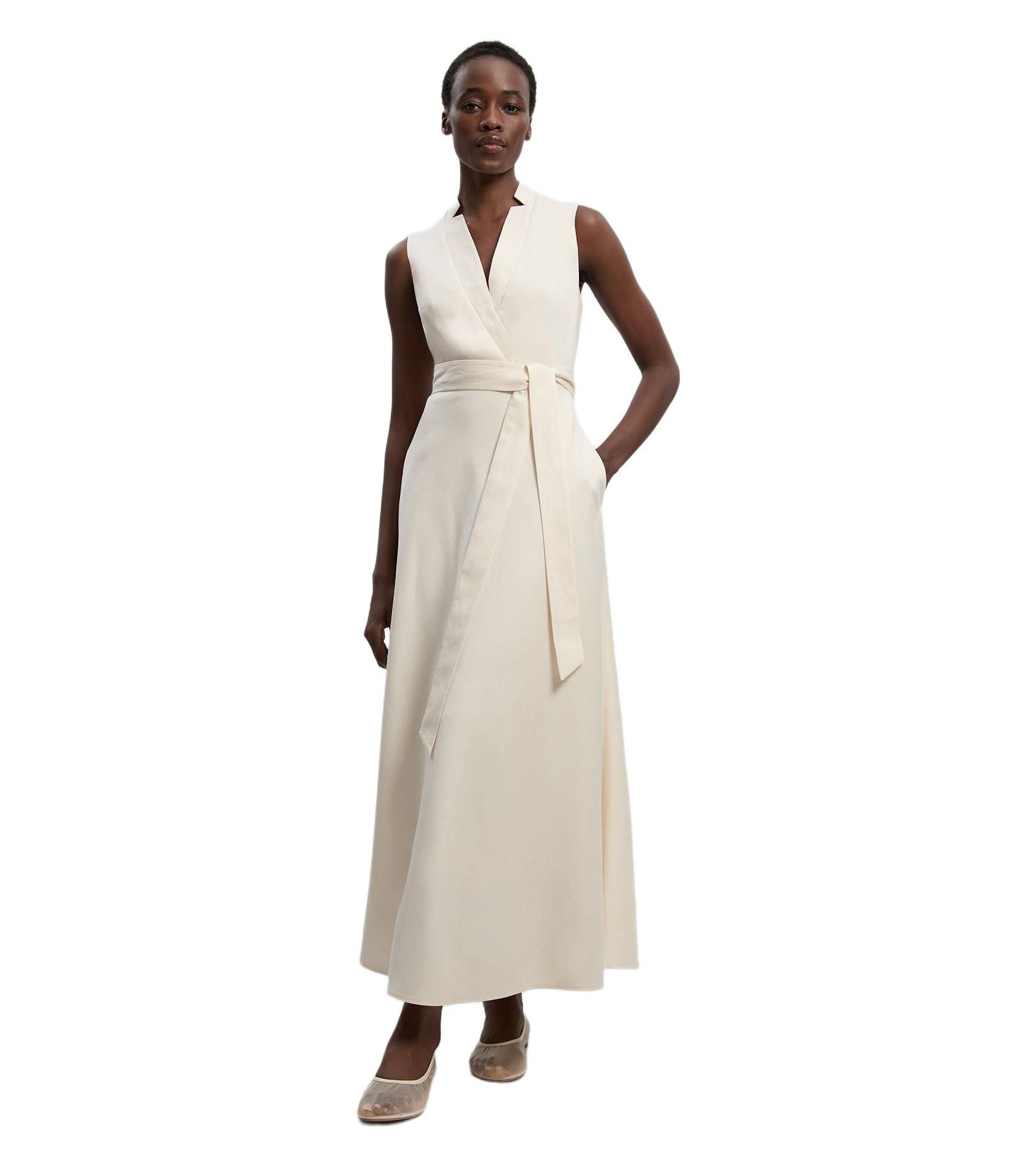 Женское вечернее платье Karen Millen Tailored Linen Wrap Maxi Dress
