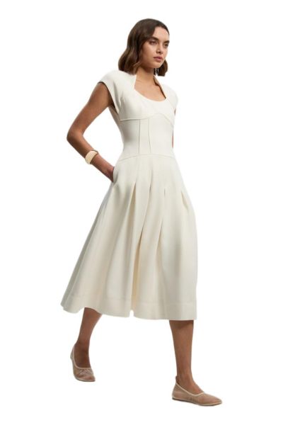 Женское миди-платье Karen Millen с заниженной талией и эффектом stretch