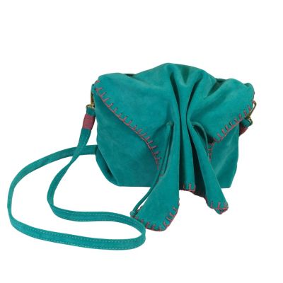 CARLOS FALCHI Butterfly Suede Leather Bag