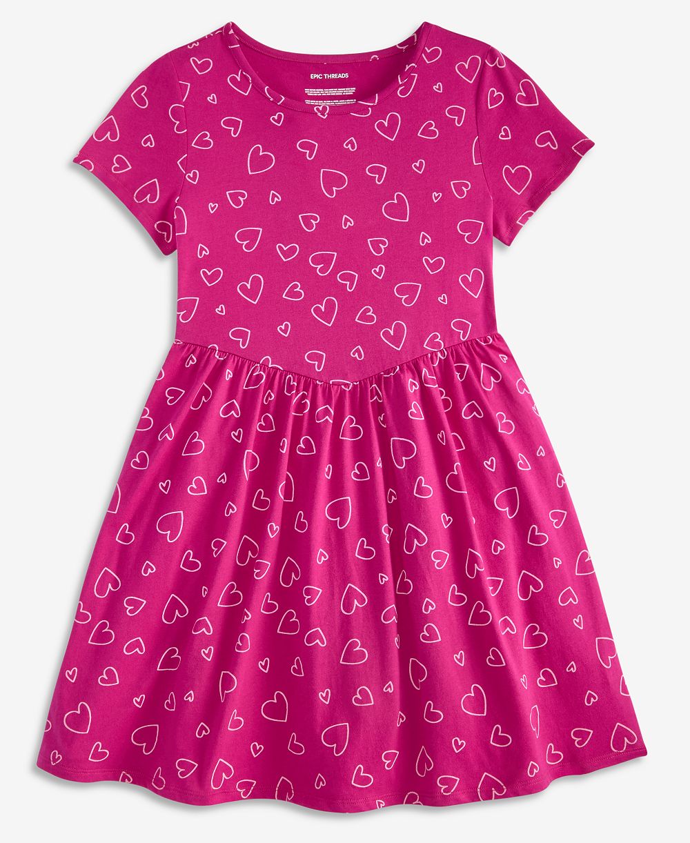 Epic Threads Детское платье Heart Toss Printed Cotton XS-XL