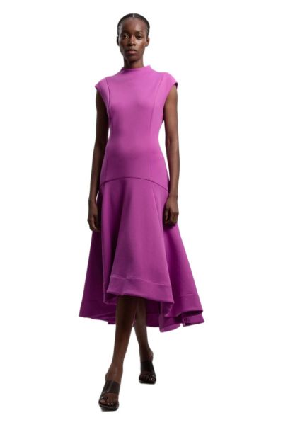 Женское платье Karen Millen Ruffle Hem Sleeveless Midi