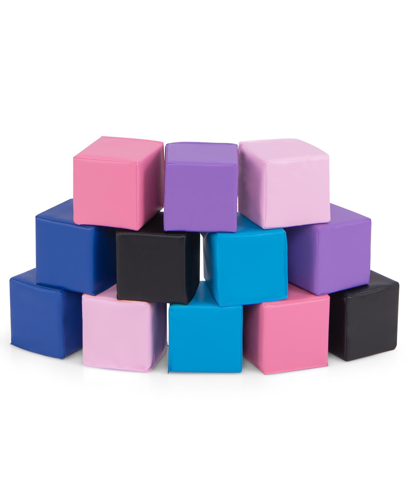 Slickblue Soft Foam Climbing Blocks 12-Piece Building Set, Ages 3+
