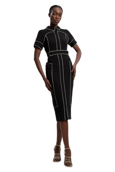 Женское платье Karen Millen Compact Stretch Pencil Midi Dress