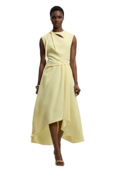 Платье Karen Millen Women's Tailored Drape Neck Midi