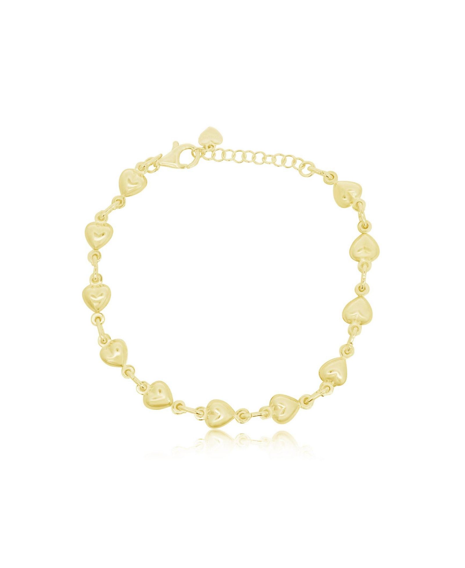 The Lovery Puffy Heart Bracelet 14K Gold-Plated Sterling Silver