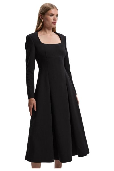 Karen Millen Женское миди-платье с вырезом Sweetheart Neck
