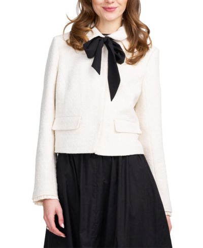 Женский твидовый жакет ELLE Collection с бантом