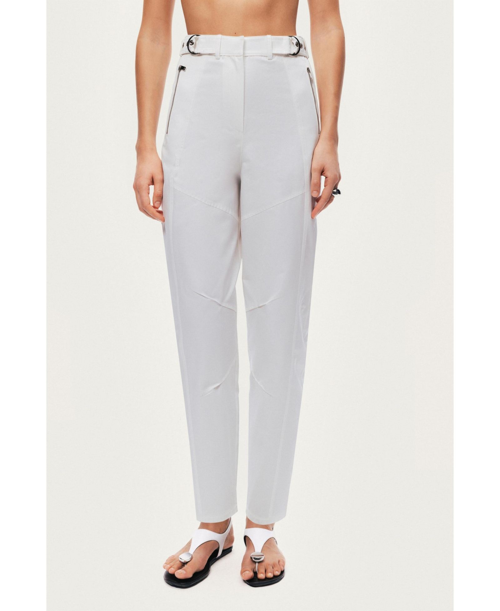 NOCTURNE Women's High-Waist Tailored Tapered Pants