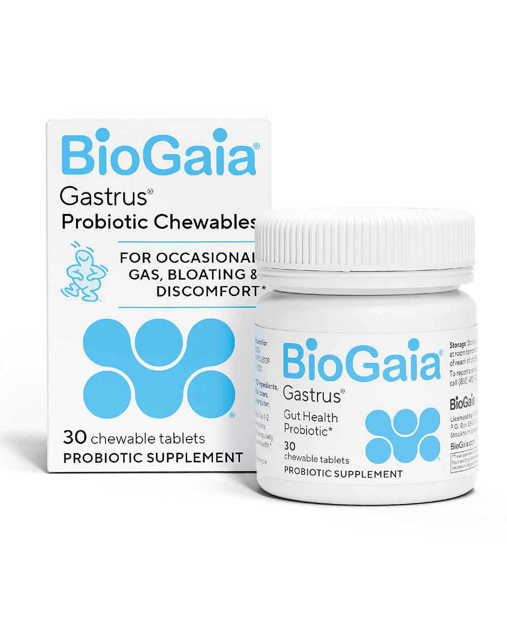 Пробиотические жевательные таблетки BioGaia Gastrus для здоровья кишечника, 30 шт
