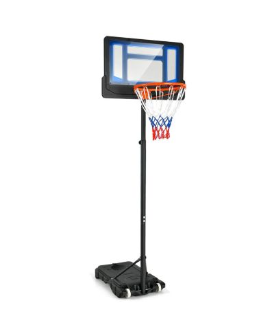 Slickblue Outdoor Basketball Hoop with Wheels Adjustable Height Stand