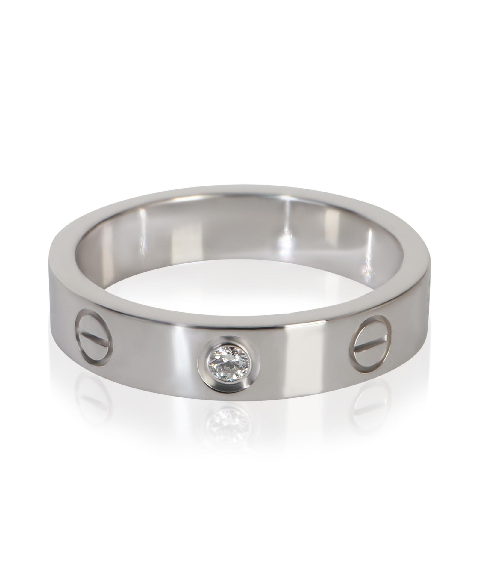 Pre-Owned Cartier Love Diamond Ring 18K White Gold