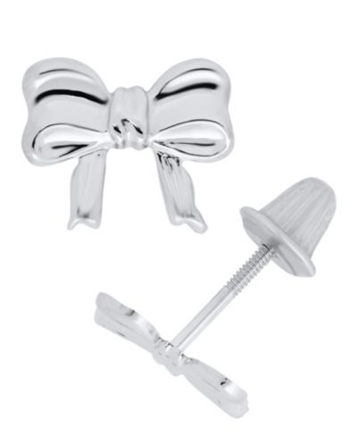 Macy's Kids' Bow Earrings in Sterling Silver