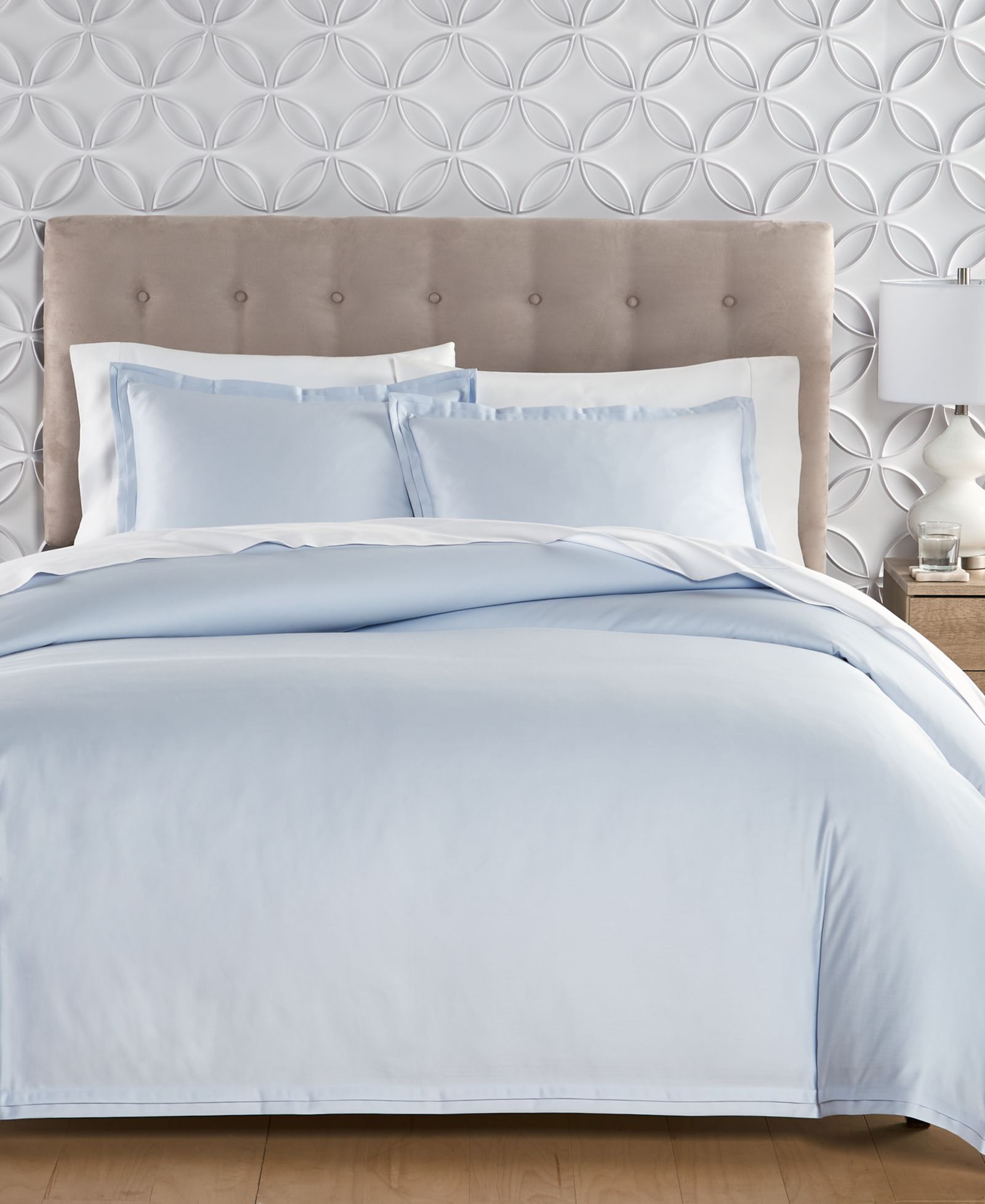 Charter Club Sleep Luxe 800 Thread Count 100% Cotton Pool 3-Pc. Duvet Cover Set, Full/Queen, Exclusively at Macy’s