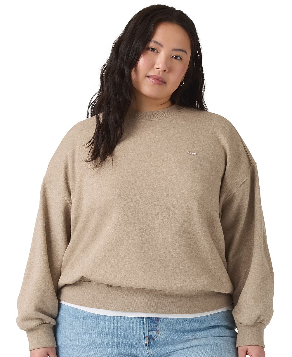 Levi's® Plus Size Everyday Brushed Fleece Relaxed-Fit Crewneck Sweatshirt