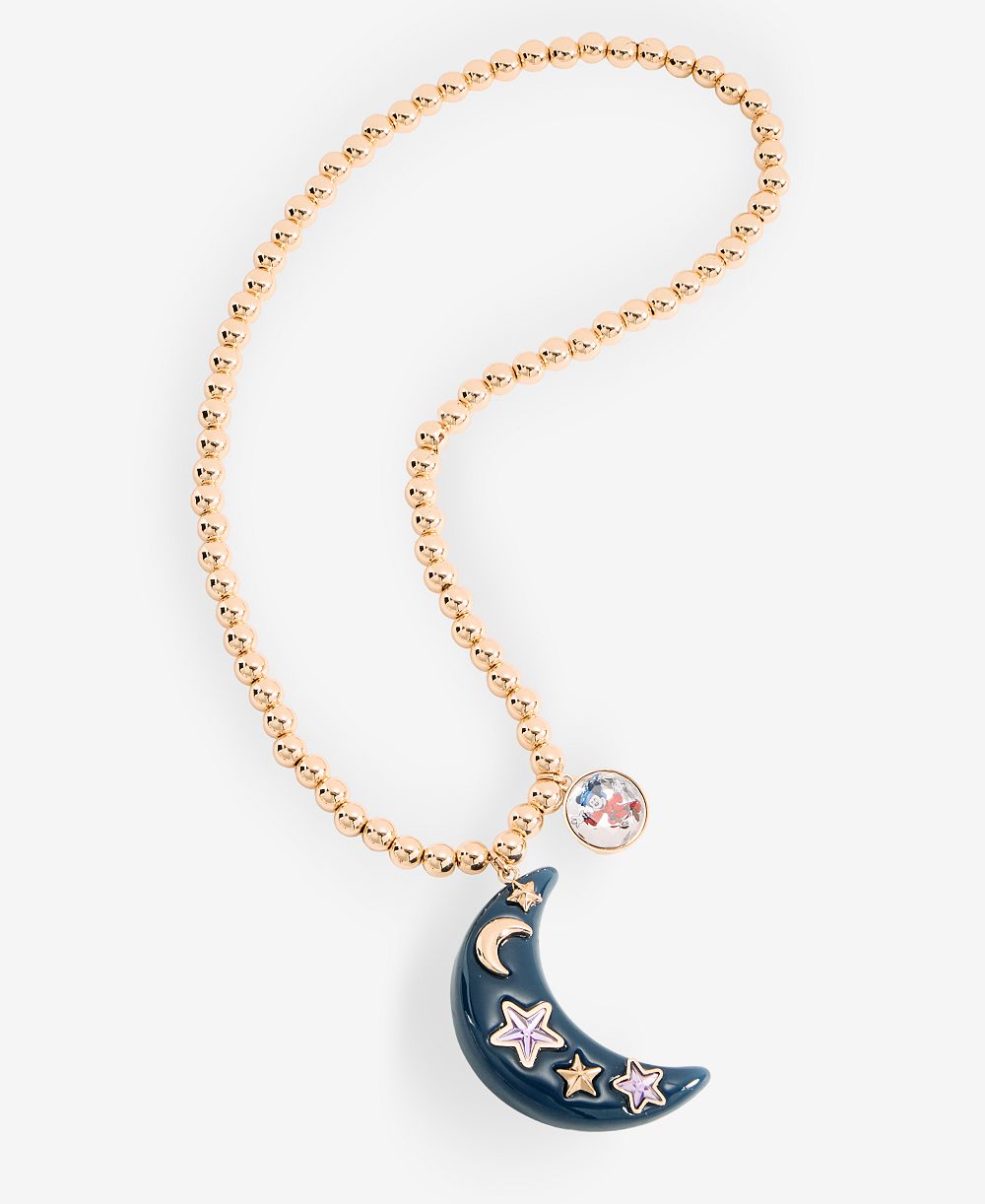 Детское ожерелье Super Smalls Disney Sorcerer's Apprentice Mickey Glow-in-the-Dark Moon Pendant