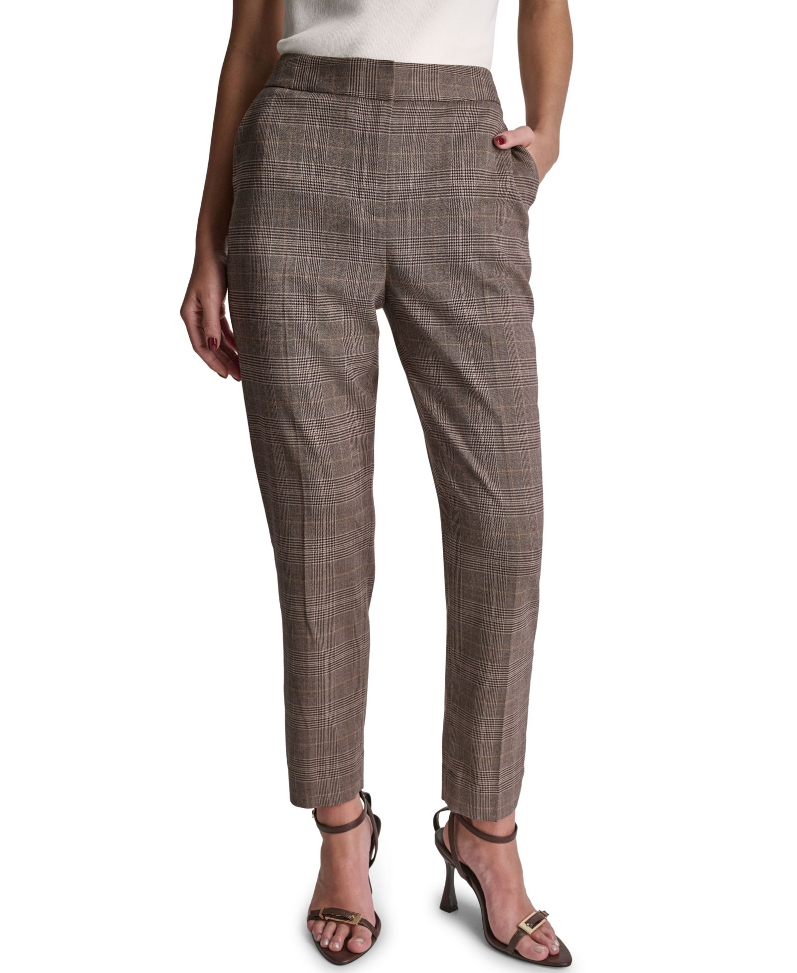Брюки BCBG Women's High-Rise Slim-Leg