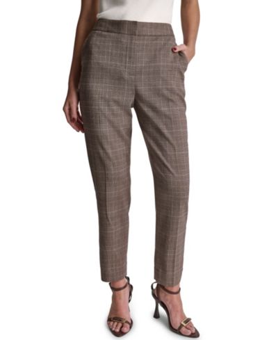 BCBG Women's High-Rise Slim-Leg Pants