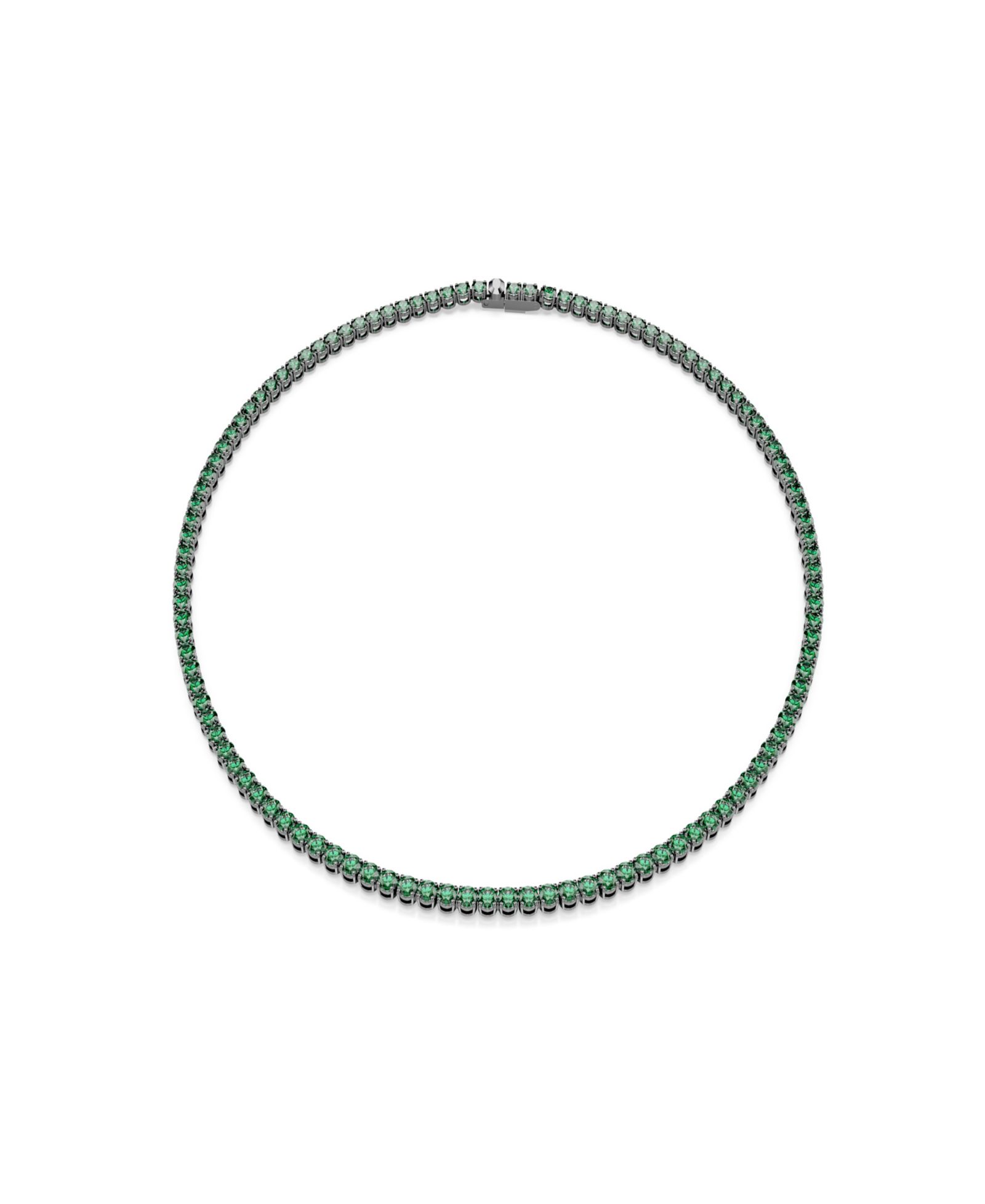Swarovski ожерелье Matrix Tennis Ruthenium-Plated
