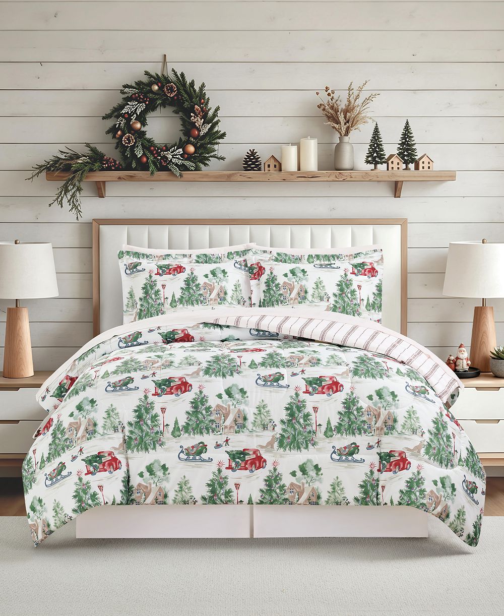 Macy's Snow Day Reversible 8-Piece Comforter Sets