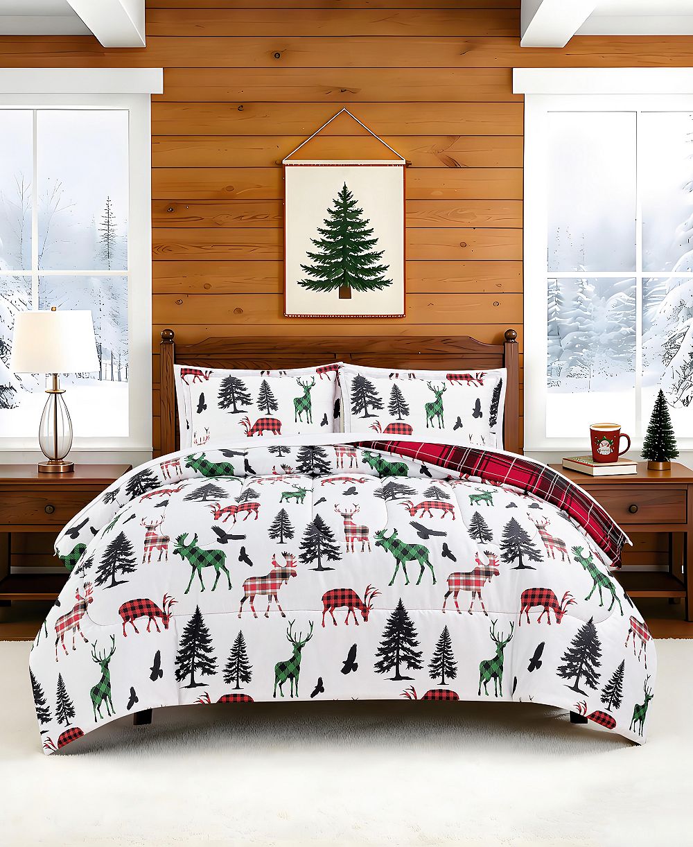 Комплект из 3 одеял Macy's Winter Scene Deer