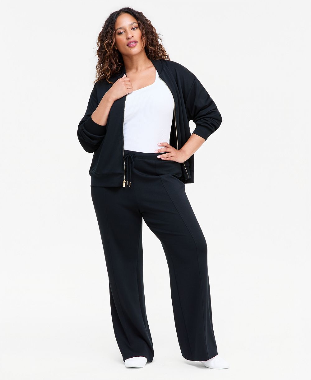 I.N.C. International Concepts Plus Size Drawstring Flare Sweatpants, Macy's Exclusive