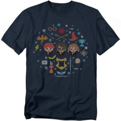 Harry Potter Мужская футболка с Гарри, Роном и Гермионой