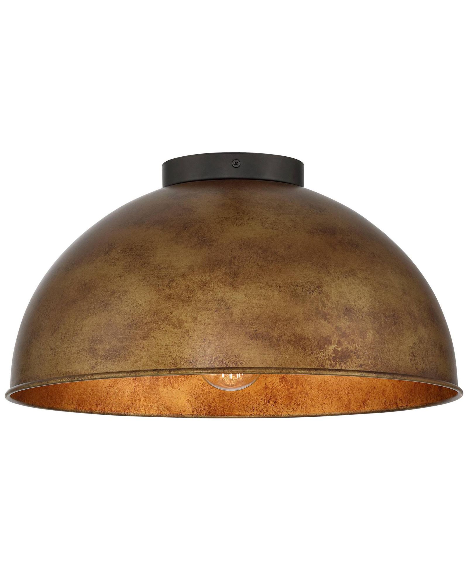 Possini Euro Design Possini Euro Julian 16  Wide Rustic Bronze 3-Light Ceiling Light