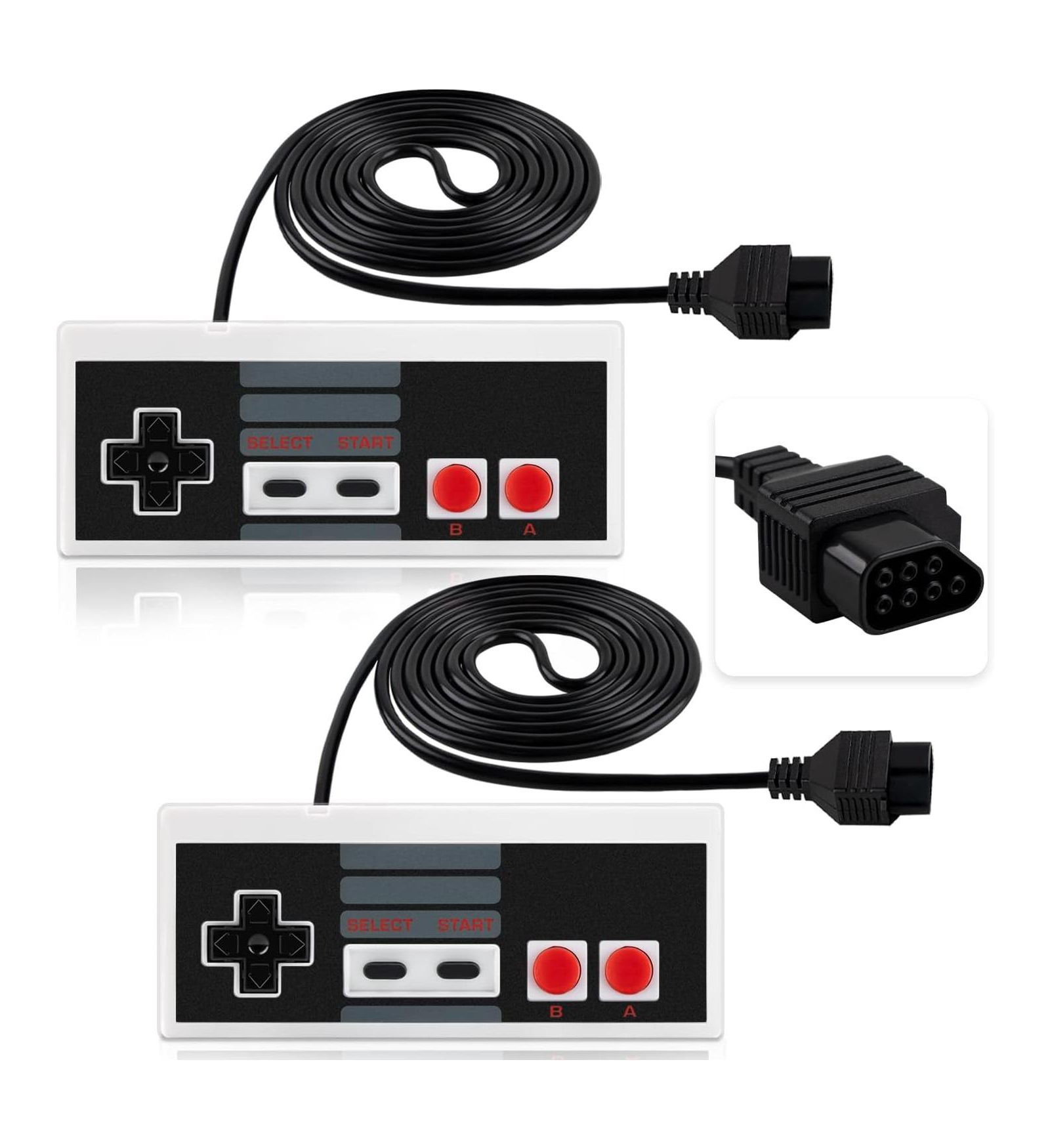 ECHTPeak Classic NES Controllers for NES 8 Bit Entertainment System Console Control Pad