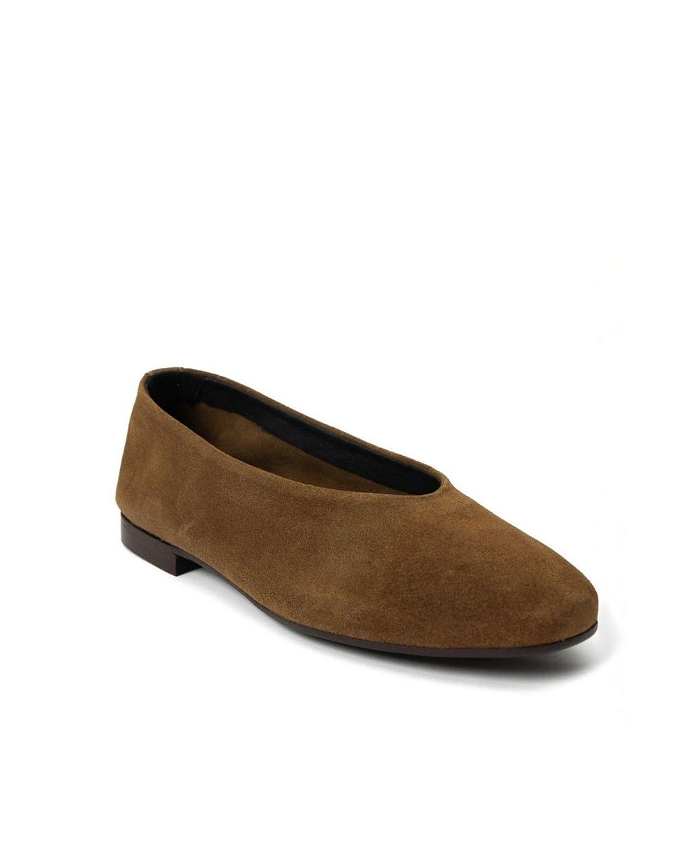 Menina Step Women's Lucrecia Suede Ballet Flat