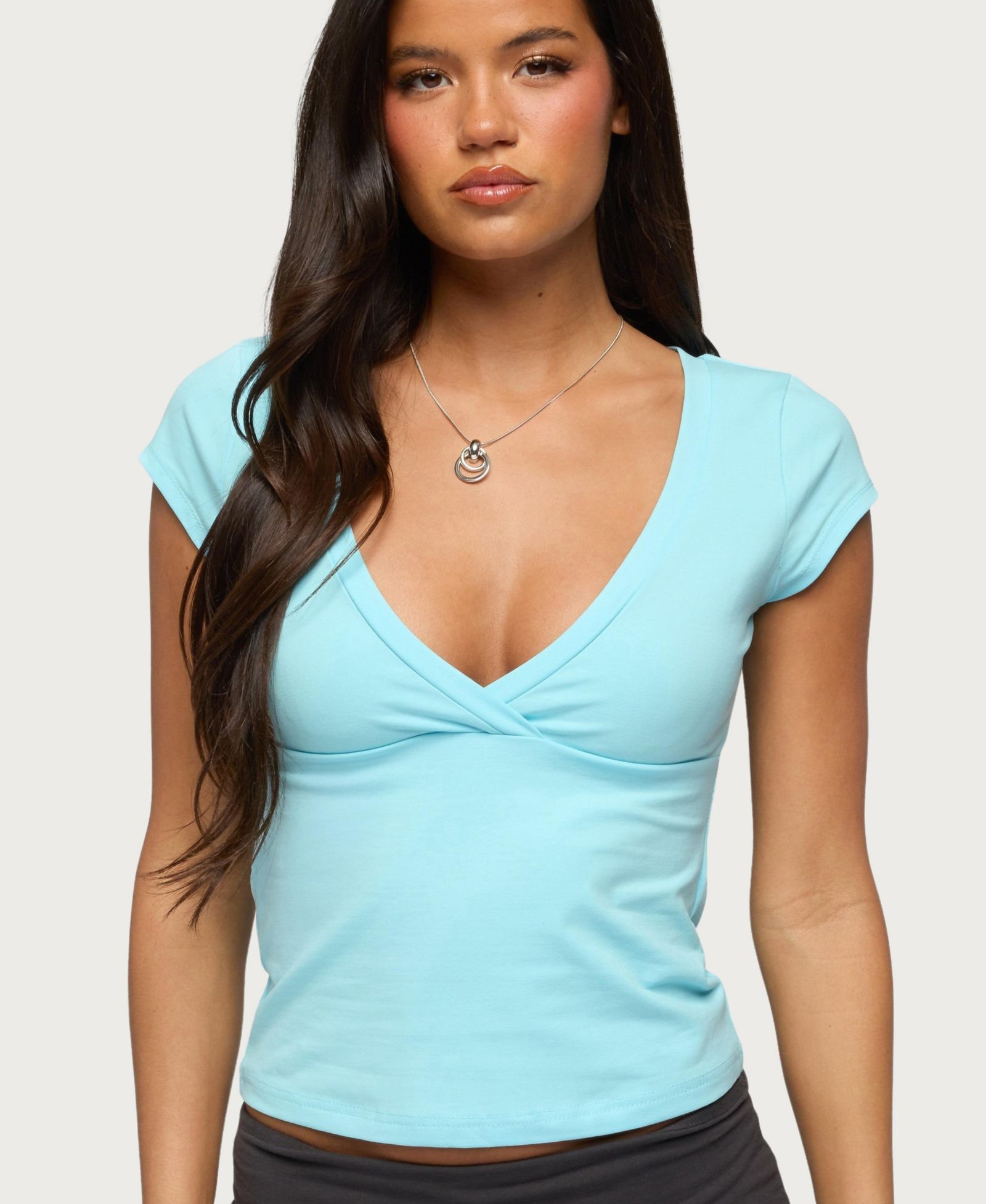 Edikted Women's Penelopy Overlap V Neck