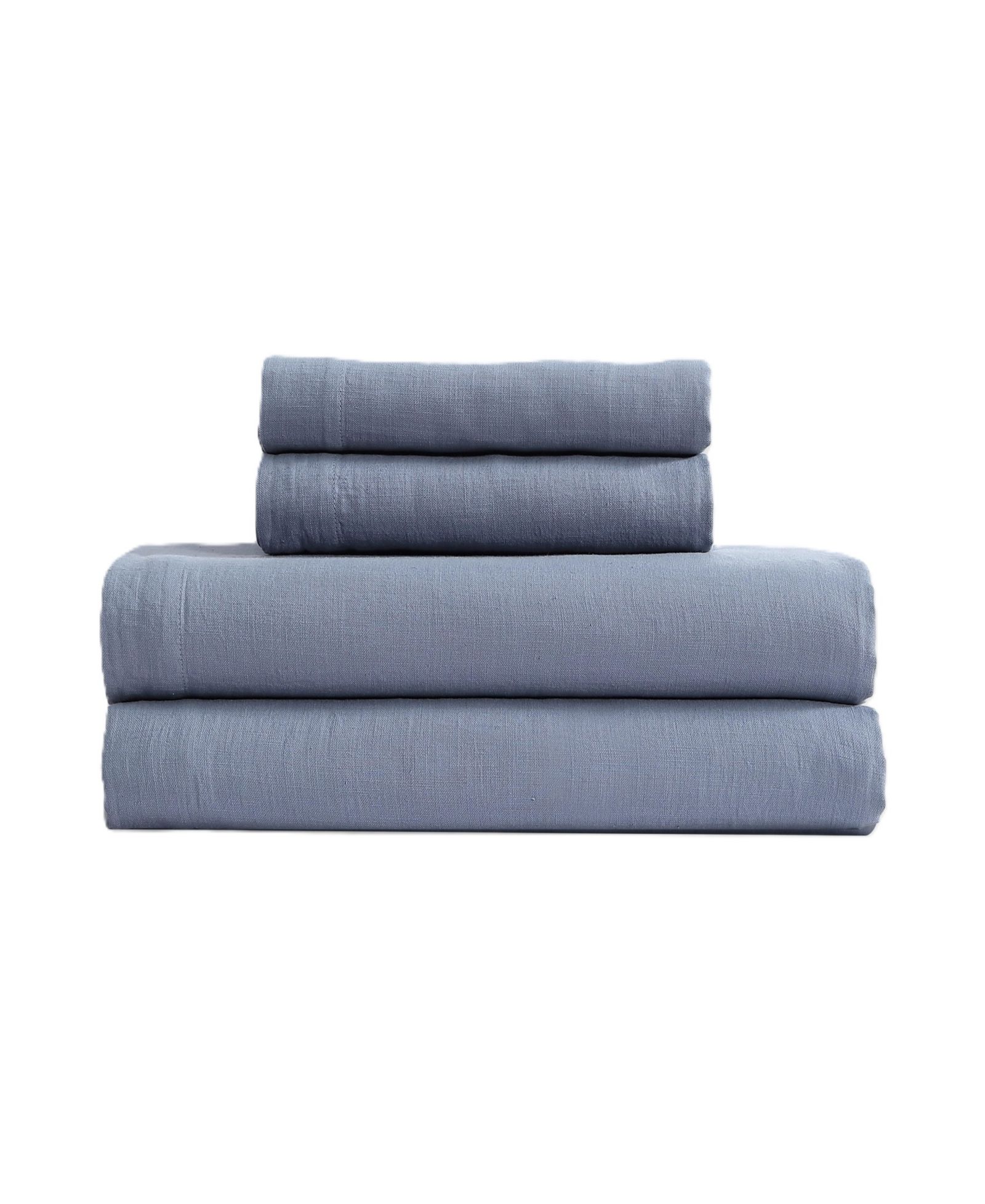Calvin Klein Soho Solid Washed Cotton 4-Piece Sheet Set, King