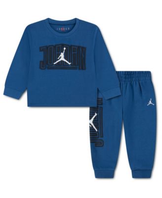 Jordan Baby Boys' Logo Long-Sleeve Top and Jogger Pants, 2-Piece Set