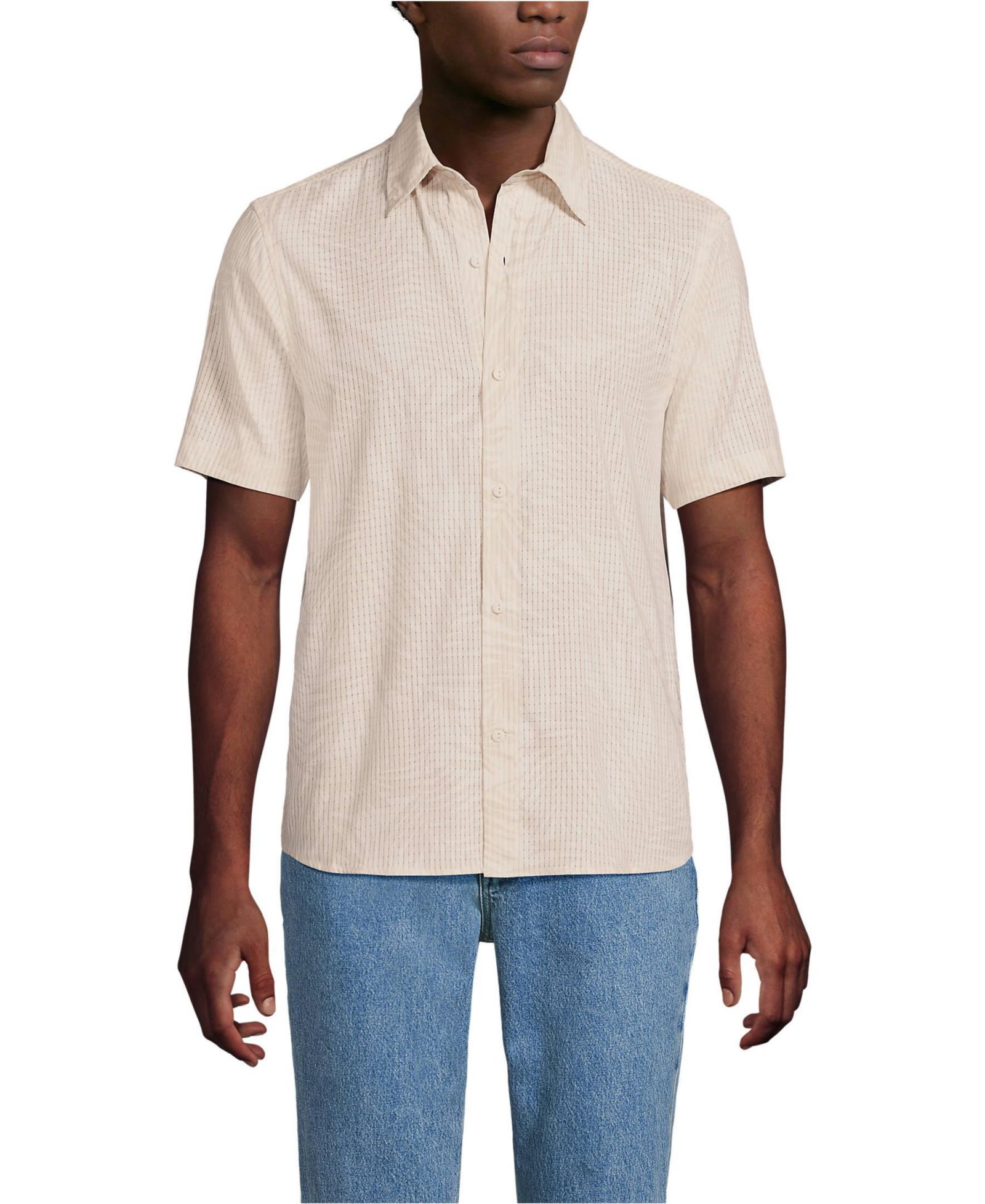Мужская рубашка Lands' End Short Sleeve Cooling