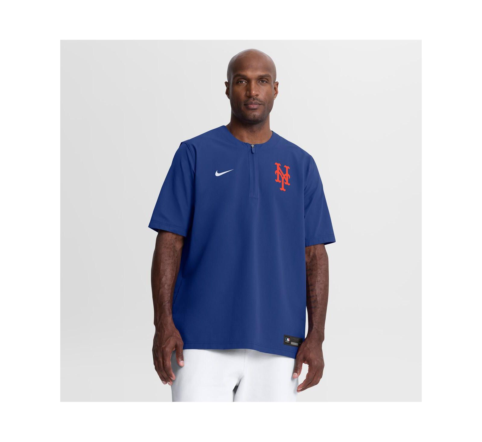 Nike Men's Royal New York Mets Authentic Collection Dri-FIT Quarter-Zip Windshirt